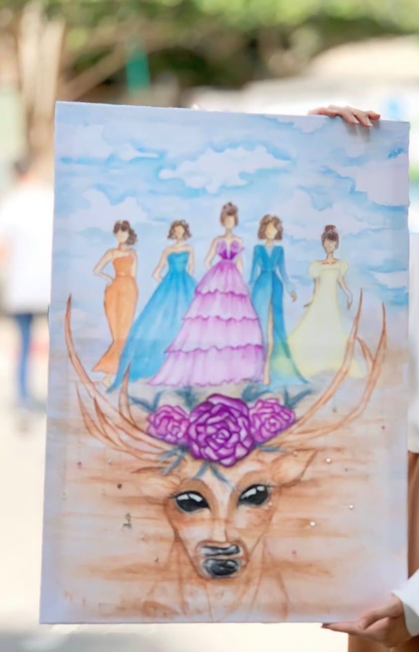 Watercolor fashion illustration
